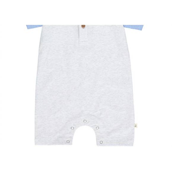 NEW ME & HENRY afloat henley romper in heather grey - Picture 2 of 3